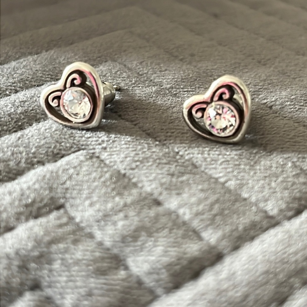 Heart earrings.